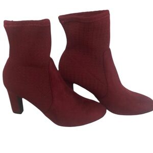 Impo Sock Burgundy Bootie by Tizel 6.5